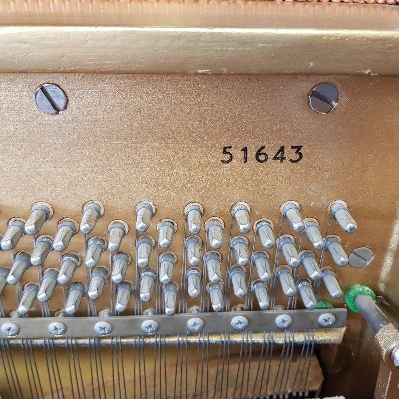 Knight K10 upright Piano in Walnut matt polyester – Gallery image – Roberts Pianos Oxford