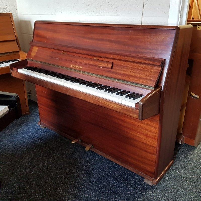 Welmar London upright Piano in Mahogany – Featured image – Roberts Pianos Oxford