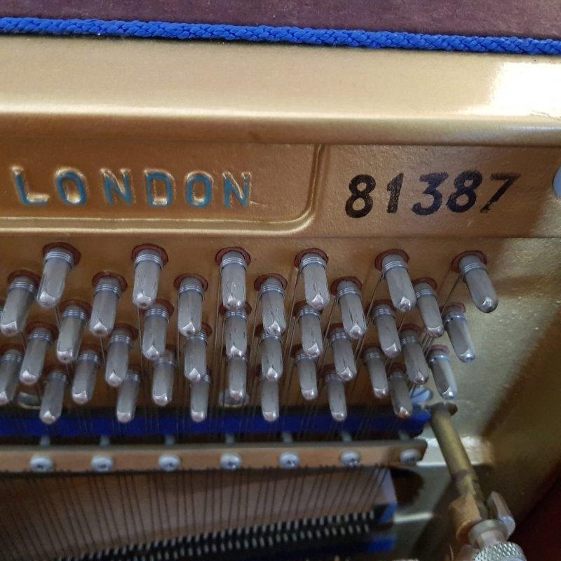 Welmar London upright Piano in Mahogany – Gallery image – Roberts Pianos Oxford
