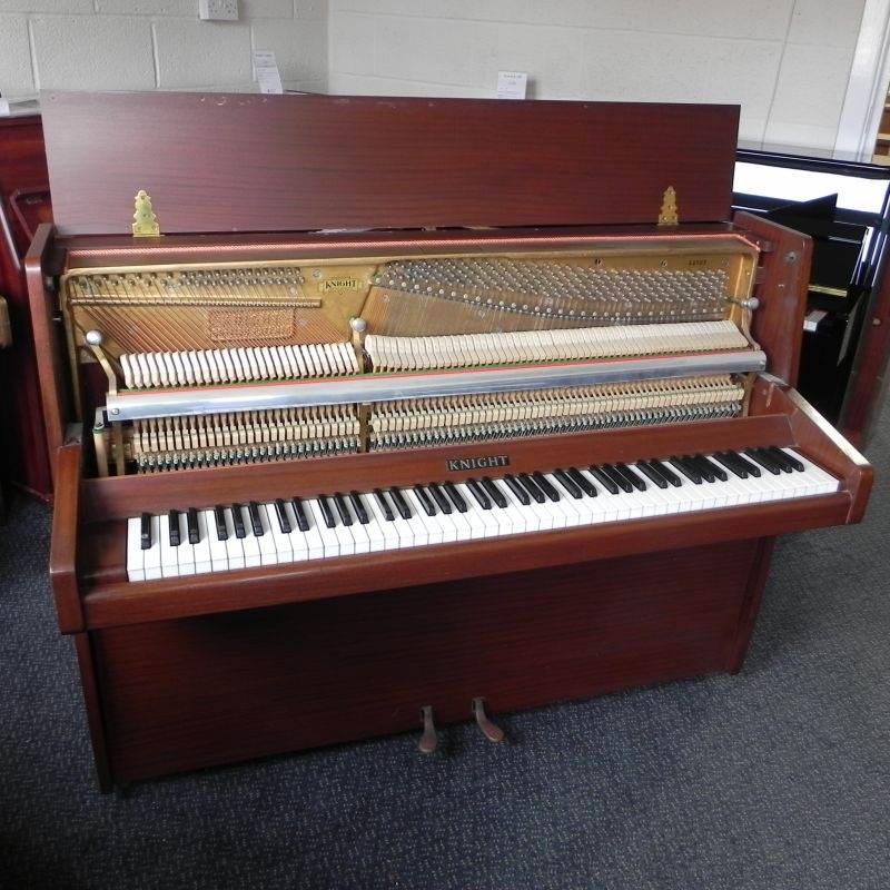 Knight upright Piano in Walnut – Gallery image – Roberts Pianos Oxford
