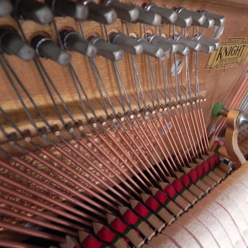 Knight upright Piano in Walnut – Gallery image – Roberts Pianos Oxford