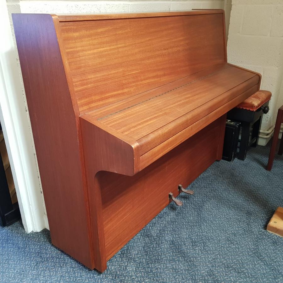 Knight upright Piano in teak – Gallery image – Roberts Pianos Oxford