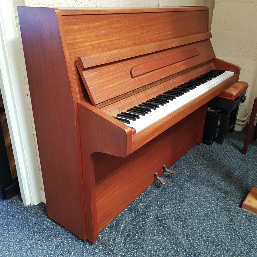 Knight upright Piano in teak – Featured image – Roberts Pianos Oxford