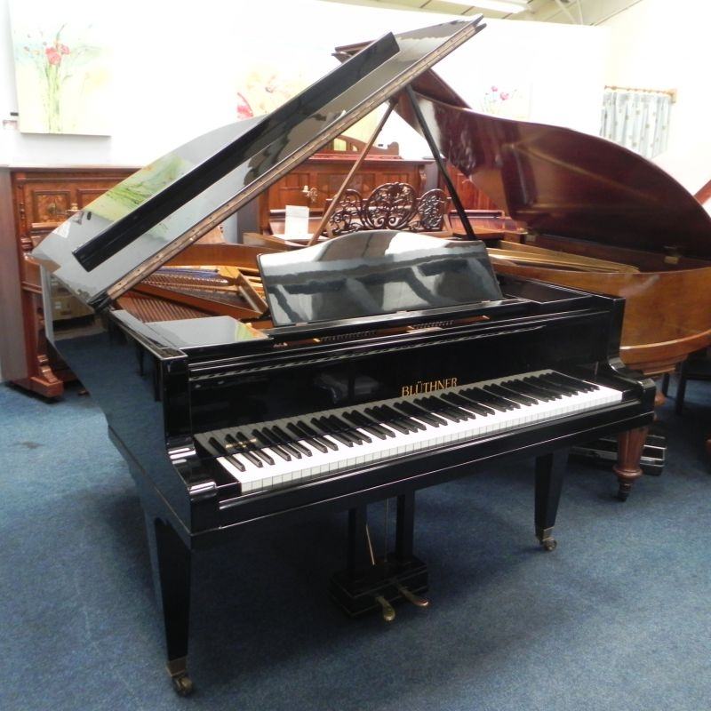 Bluthner Style VIII grand Piano in bright black – Featured image – Roberts Pianos Oxford
