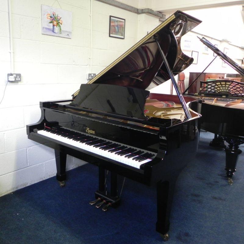 Boston GP218 grand Piano in Black Gloss – Featured image – Roberts Pianos Oxford