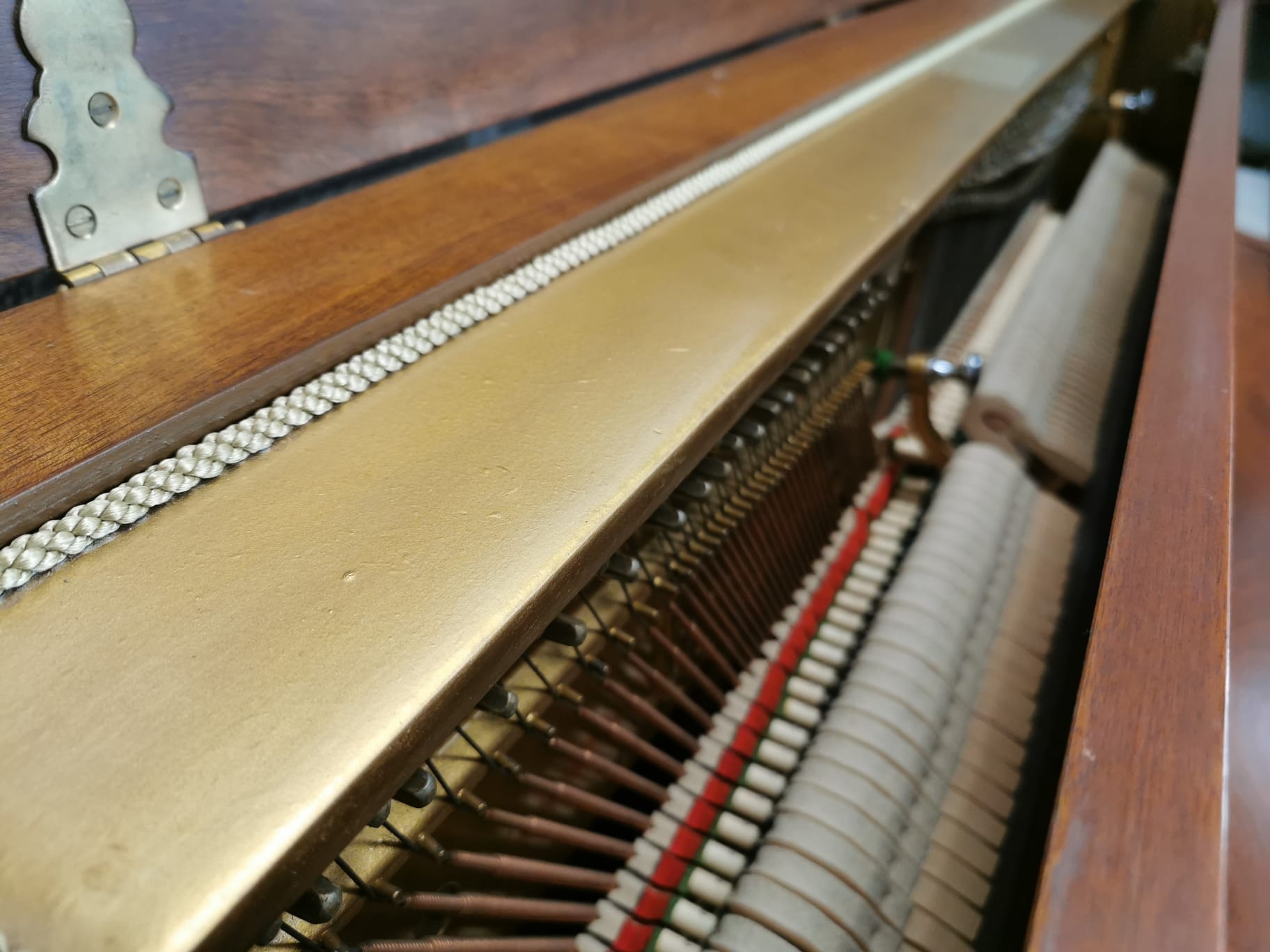 Knight upright Piano in Walnut – Gallery image – Roberts Pianos Oxford