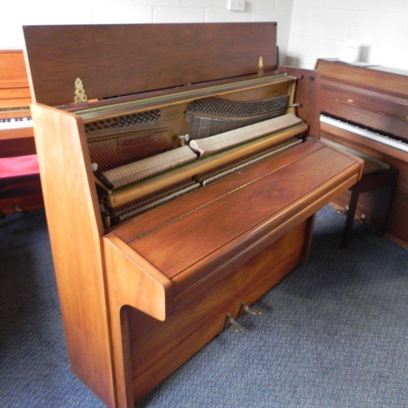 Knight K10 upright Piano in Walnut – Gallery image – Roberts Pianos Oxford