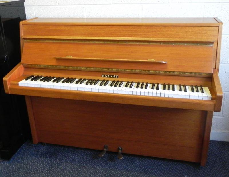 Knight K6 upright Piano in Teak – Featured image – Roberts Pianos Oxford