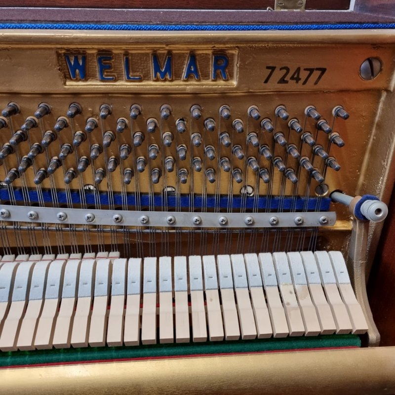 Welmar upright Piano in mahogany – Gallery image – Roberts Pianos Oxford