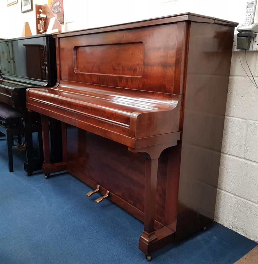 Grotrian Steinweg 120 upright Piano in Mahogany – Gallery image – Roberts Pianos Oxford