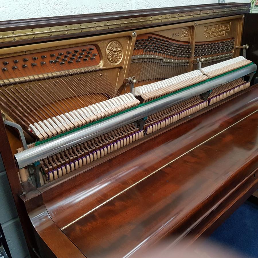 Grotrian Steinweg 120 upright Piano in Mahogany – Gallery image – Roberts Pianos Oxford