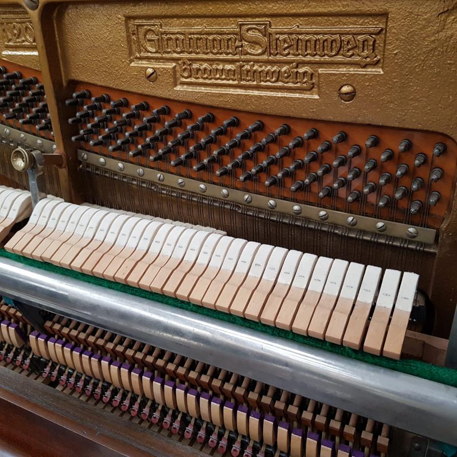 Grotrian Steinweg 120 upright Piano in Mahogany – Gallery image – Roberts Pianos Oxford