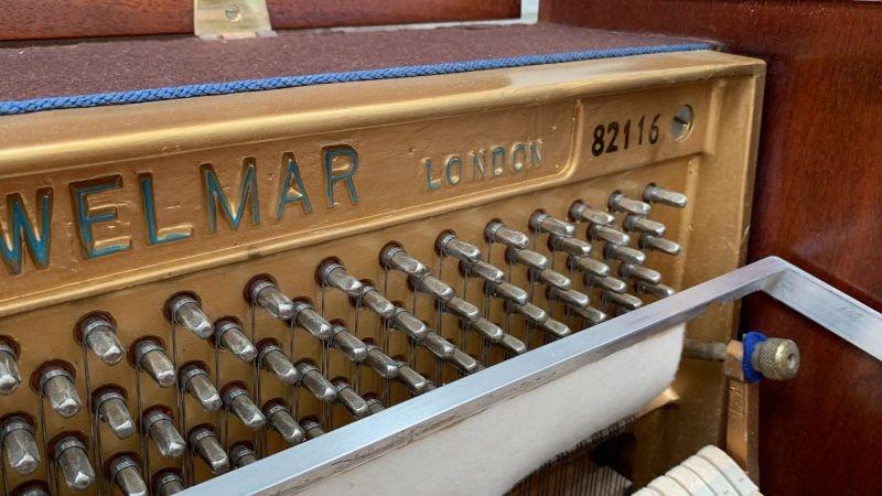 Welmar upright Piano in walnut – Gallery image – Roberts Pianos Oxford