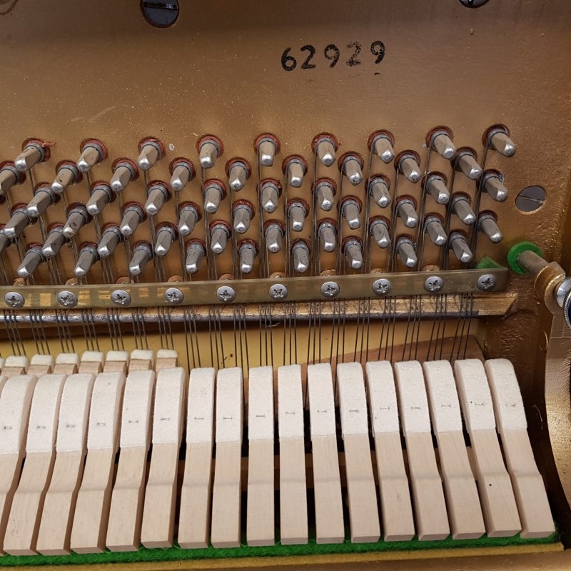 Knight upright Piano in teak – Gallery image – Roberts Pianos Oxford