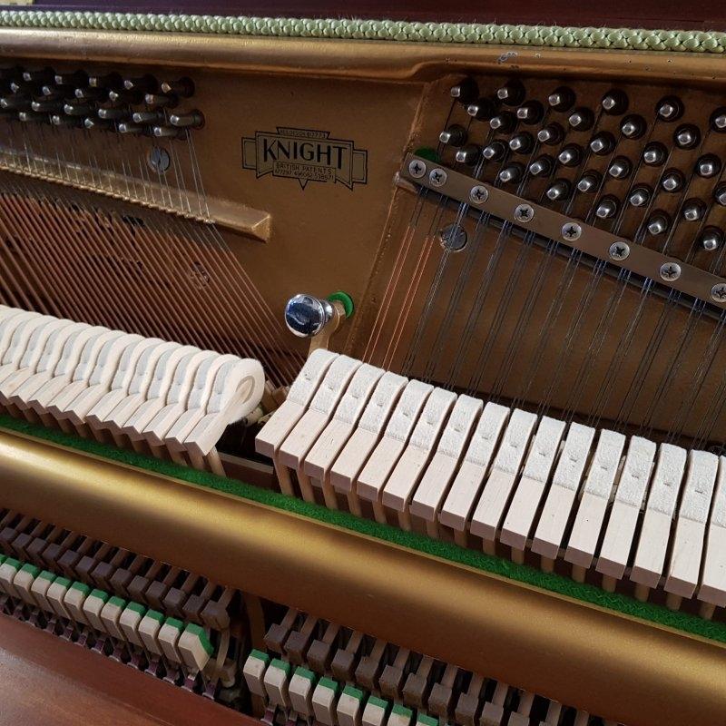 Knight K10 upright Piano in mahogany – Gallery image – Roberts Pianos Oxford