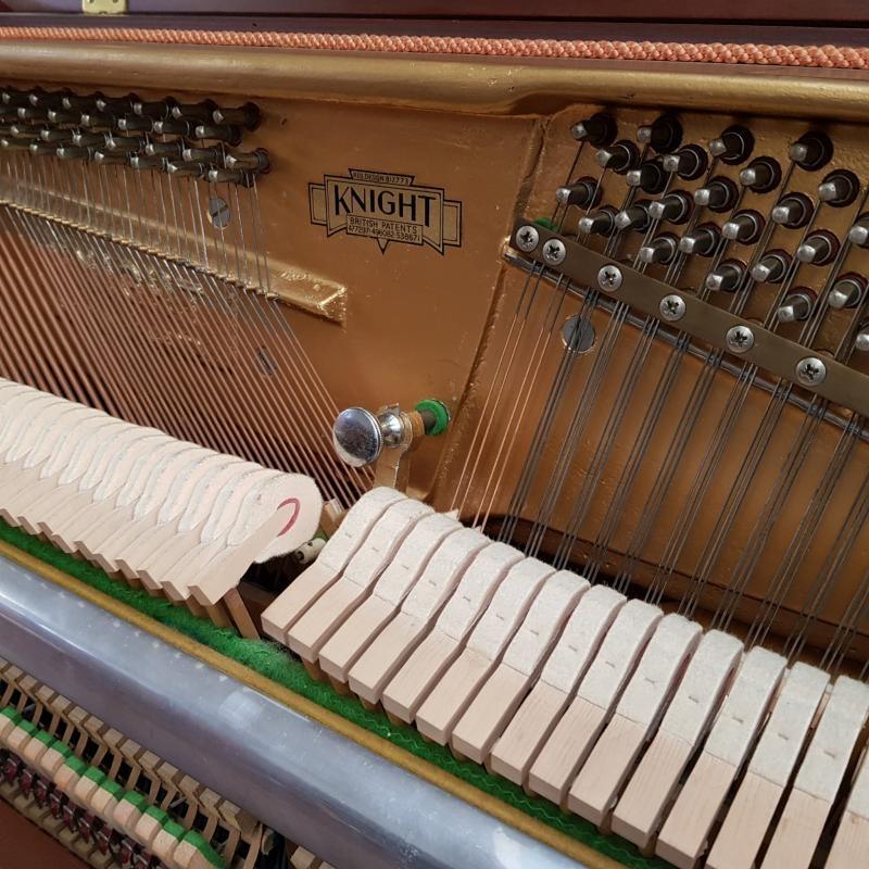 Knight K10 upright Piano in mahogany – Gallery image – Roberts Pianos Oxford