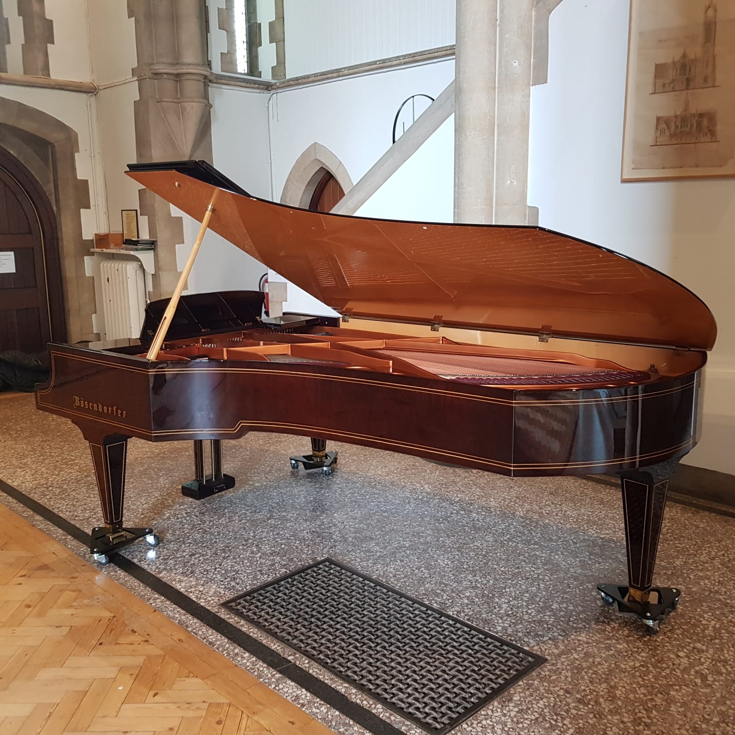 Bosendorfer Imperial grand Piano in dark walnut – Gallery image – Roberts Pianos Oxford