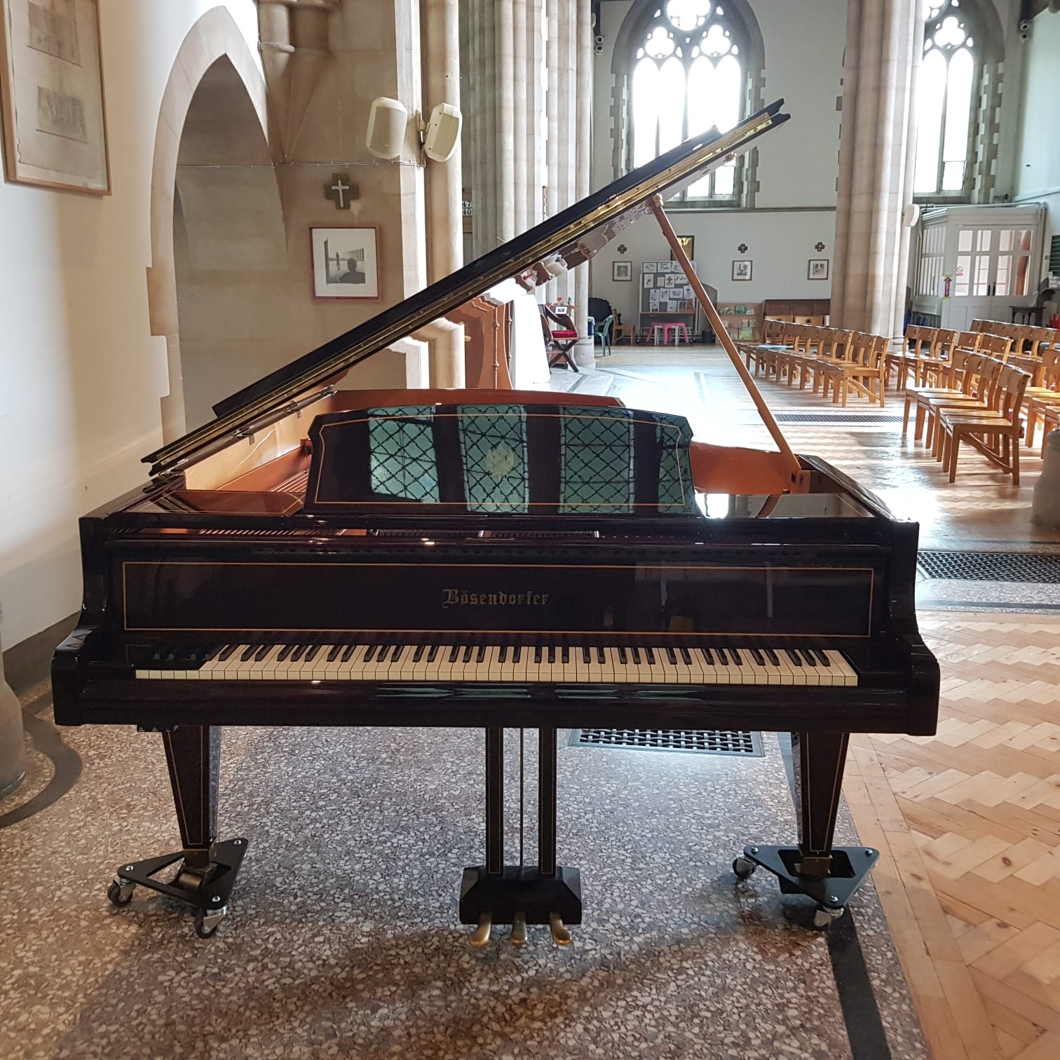 Bosendorfer Imperial grand Piano in dark walnut – Gallery image – Roberts Pianos Oxford