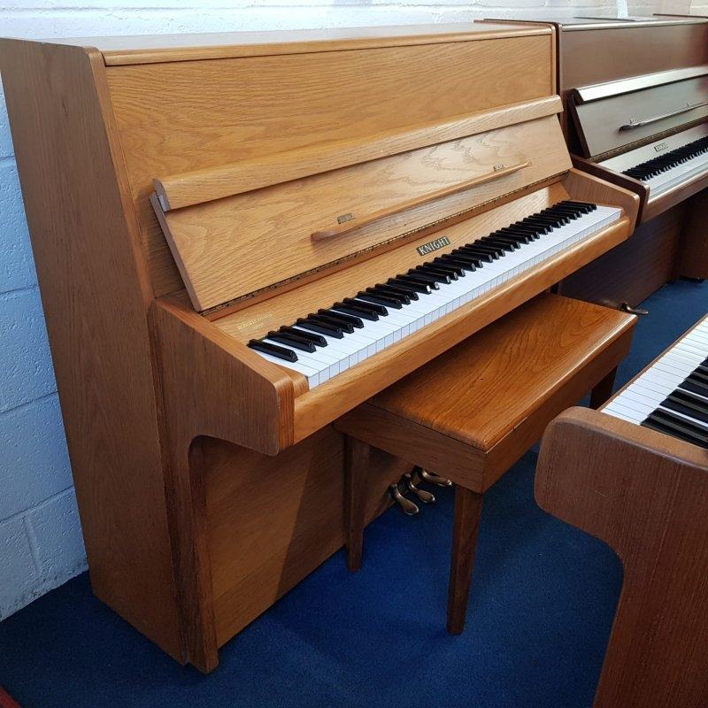 Knight K10 3 pedal upright Piano in light oak – Featured image – Roberts Pianos Oxford