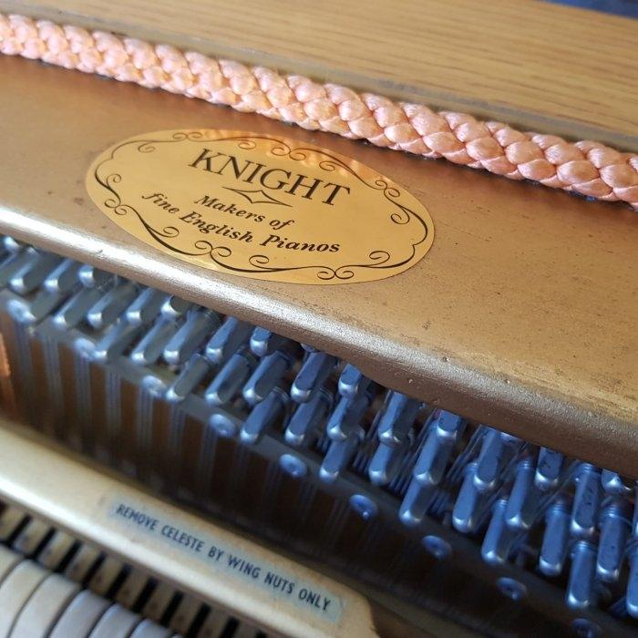 Knight K10 3 pedal upright Piano in light oak – Gallery image – Roberts Pianos Oxford