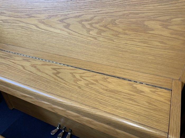 Knight K10 3 pedal upright Piano in light oak – Gallery image – Roberts Pianos Oxford