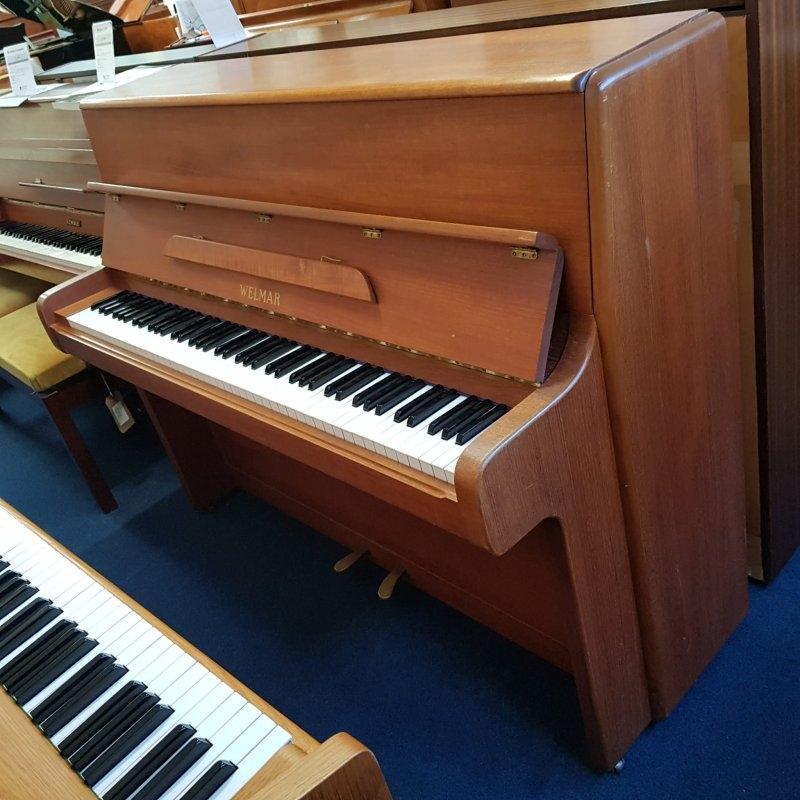 Welmar A2W upright Piano in teak – Featured image – Roberts Pianos Oxford