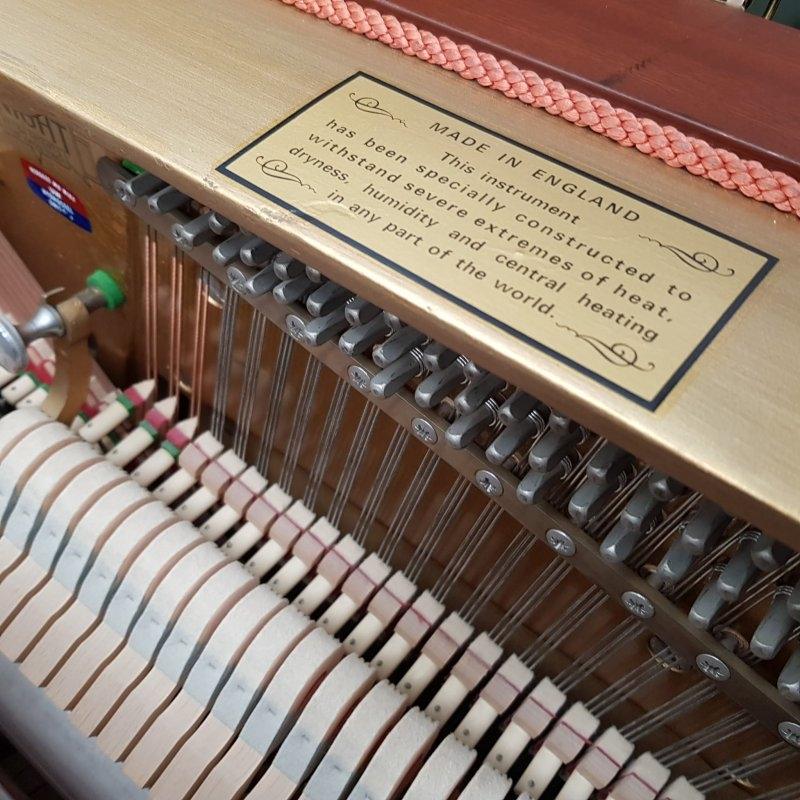 Knight K20 upright Piano in mahogany – Gallery image – Roberts Pianos Oxford