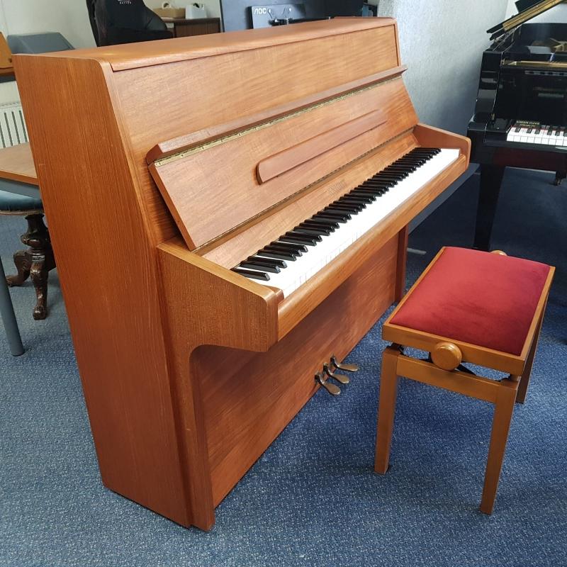 Knight K10 3 pedal upright Piano in teak – Gallery image – Roberts Pianos Oxford