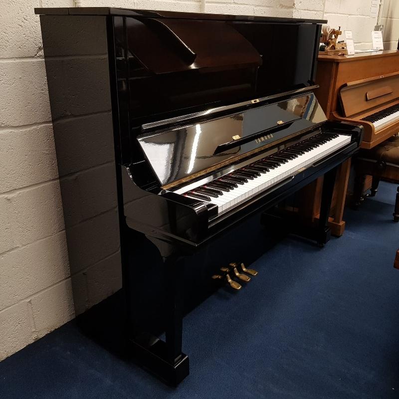 Yamaha U3H upright Piano in black polyester – Featured image – Roberts Pianos Oxford