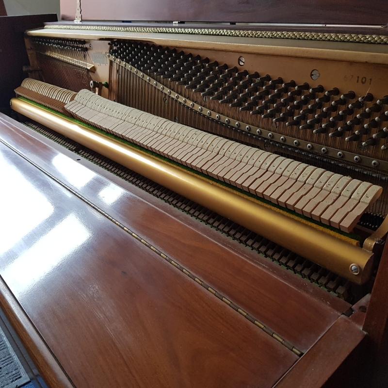 Knight K6 upright Piano in Teak – Gallery image – Roberts Pianos Oxford