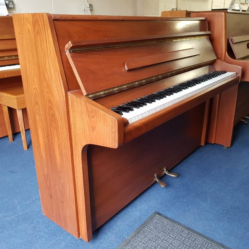 Knight K6 upright Piano in Teak – Featured image – Roberts Pianos Oxford