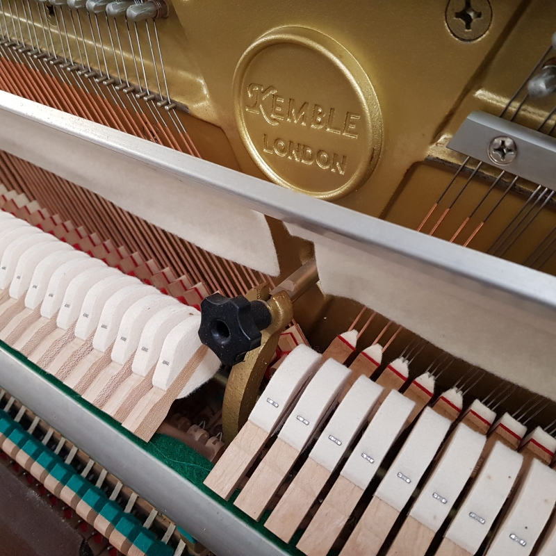 Kemble upright Piano in walnut – Gallery image – Roberts Pianos Oxford