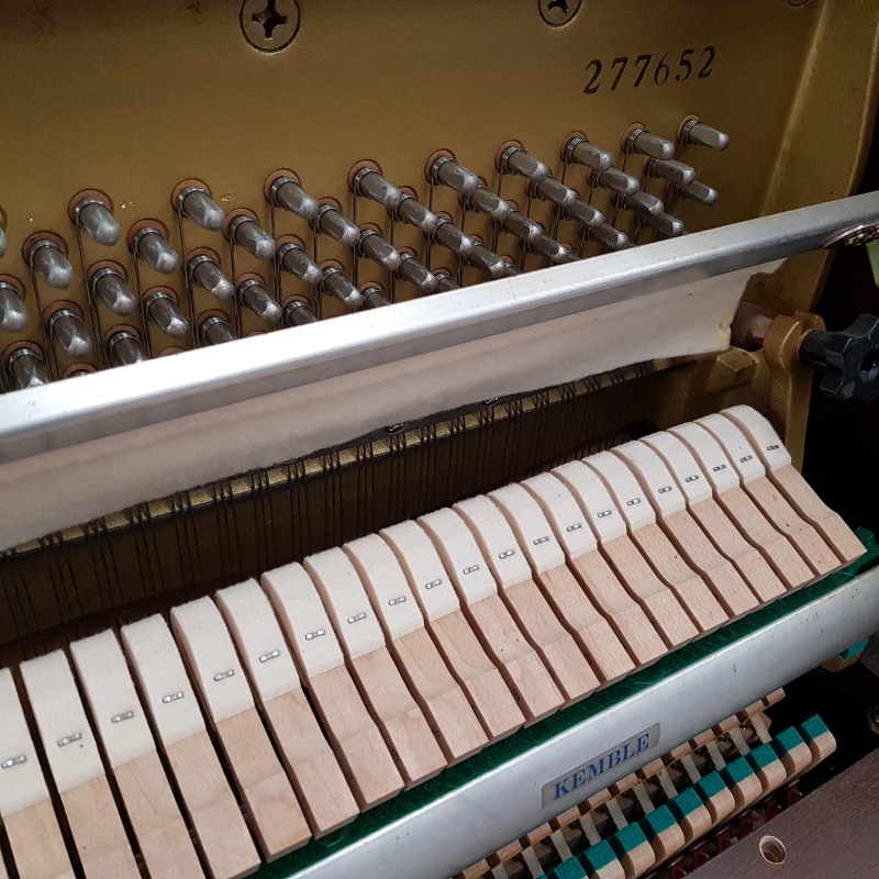Kemble upright Piano in walnut – Gallery image – Roberts Pianos Oxford