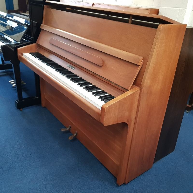 Knight K10 upright Piano in mahogany – Featured image – Roberts Pianos Oxford
