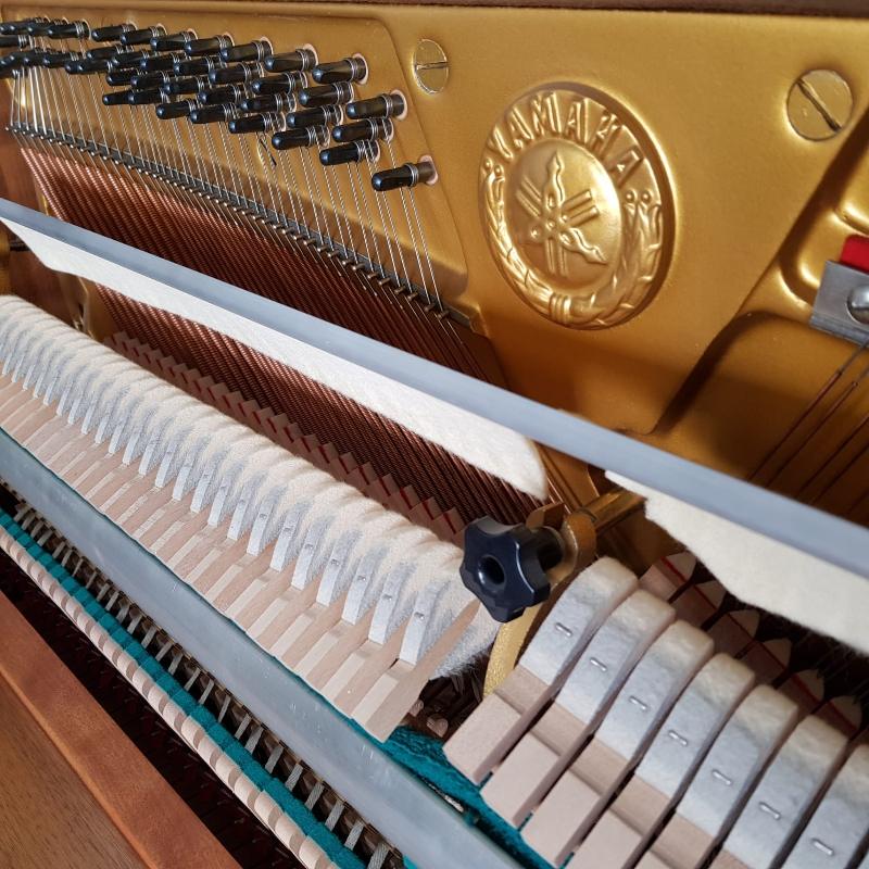 Yamaha C108 upright Piano in Teak – Gallery image – Roberts Pianos Oxford