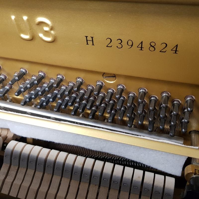 Yamaha U3H upright Piano in black polyester – Gallery image – Roberts Pianos Oxford