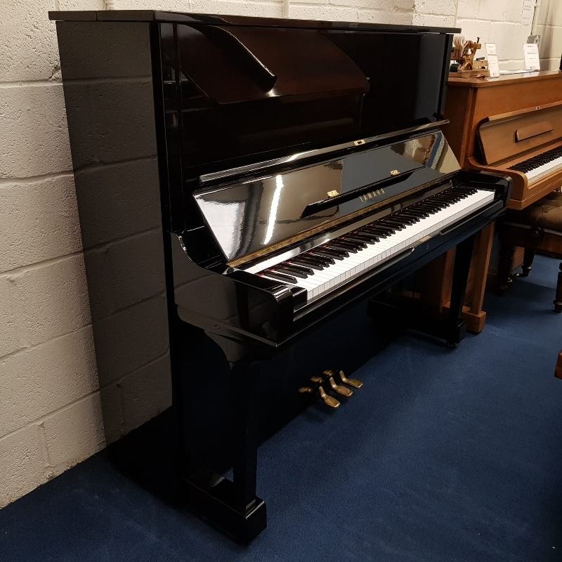 Yamaha U3H upright Piano in black polyester – Featured image – Roberts Pianos Oxford