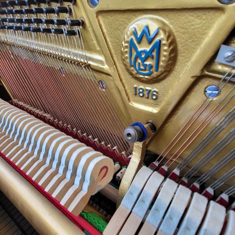 Welmar upright Piano in mahogany – Gallery image – Roberts Pianos Oxford