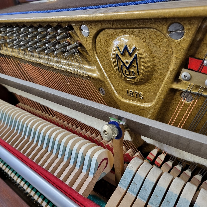 Welmar upright Piano in light mahogany – Gallery image – Roberts Pianos Oxford