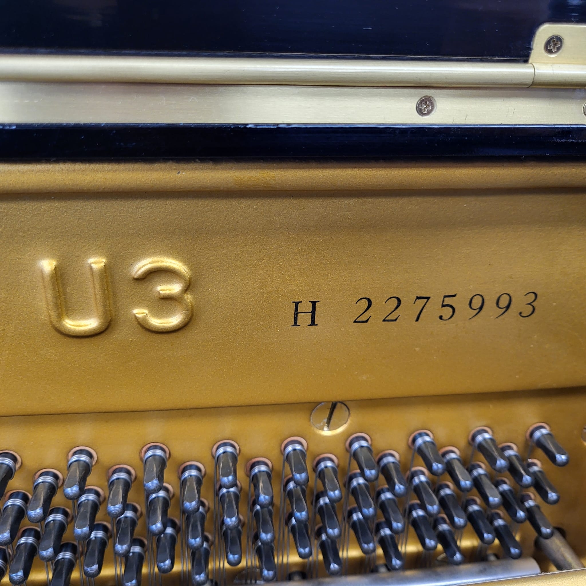 Yamaha U3H upright Piano in black polyester – Gallery image – Roberts Pianos Oxford