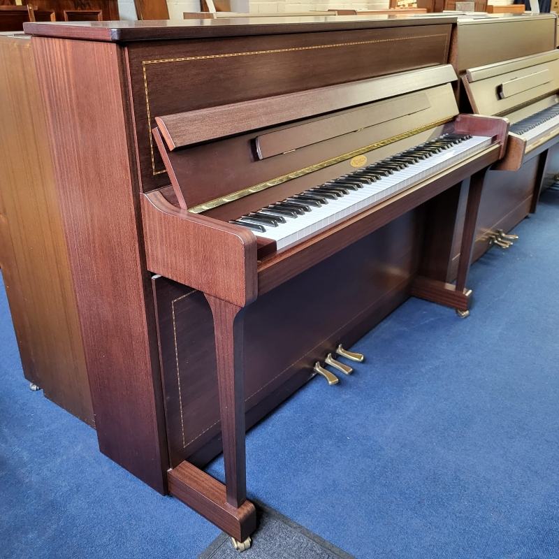 Kemble Oxford upright Piano in Mahogany – Featured image – Roberts Pianos Oxford