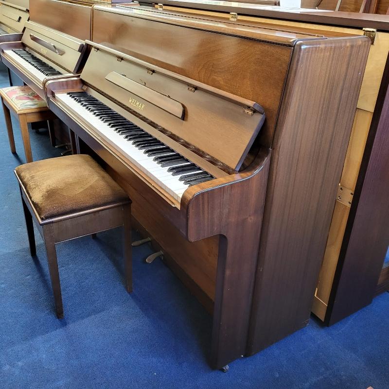 Welmar upright Piano in mahogany – Featured image – Roberts Pianos Oxford