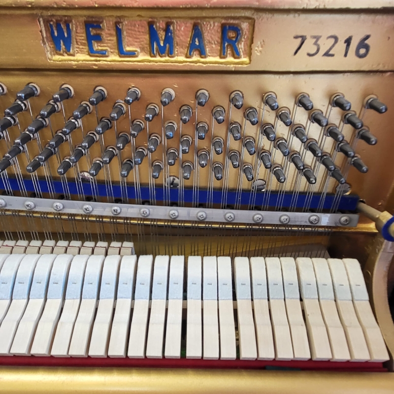 Welmar upright Piano in mahogany – Gallery image – Roberts Pianos Oxford
