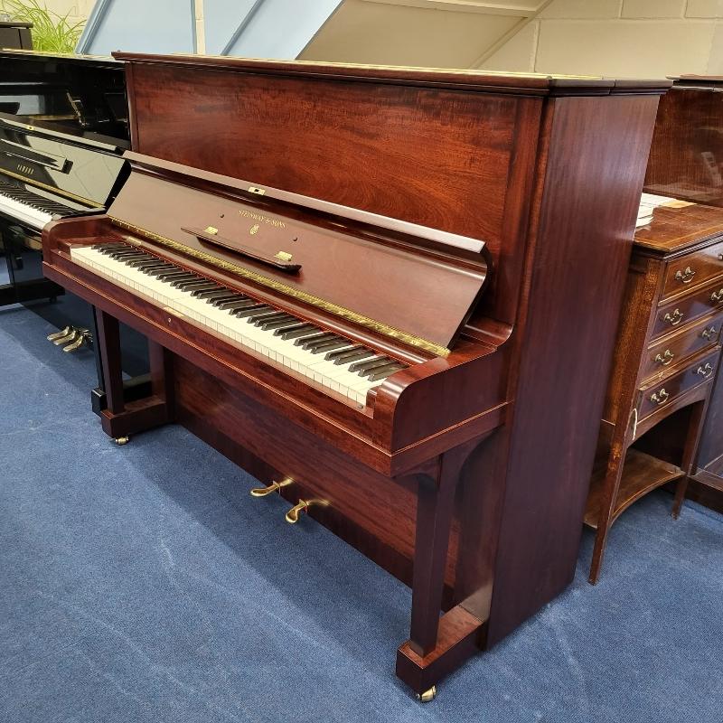 Steinway V upright Piano in mahogany – Featured image – Roberts Pianos Oxford