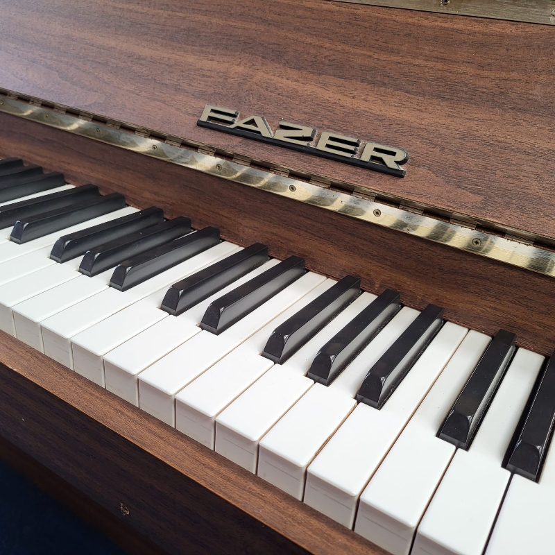 Fazer upright Piano in Light teak – Gallery image – Roberts Pianos Oxford