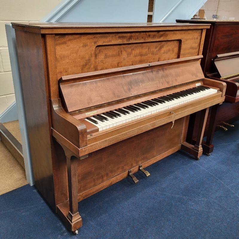 Grotrian Steinweg 120 upright Piano in mahogany – Featured image – Roberts Pianos Oxford