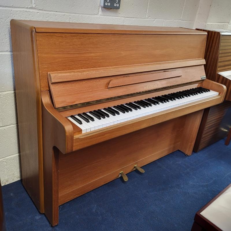 Welmar upright Piano in Teak – Featured image – Roberts Pianos Oxford