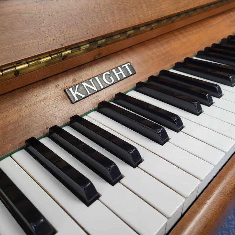 Knight K10 upright Piano in walnut – Gallery image – Roberts Pianos Oxford