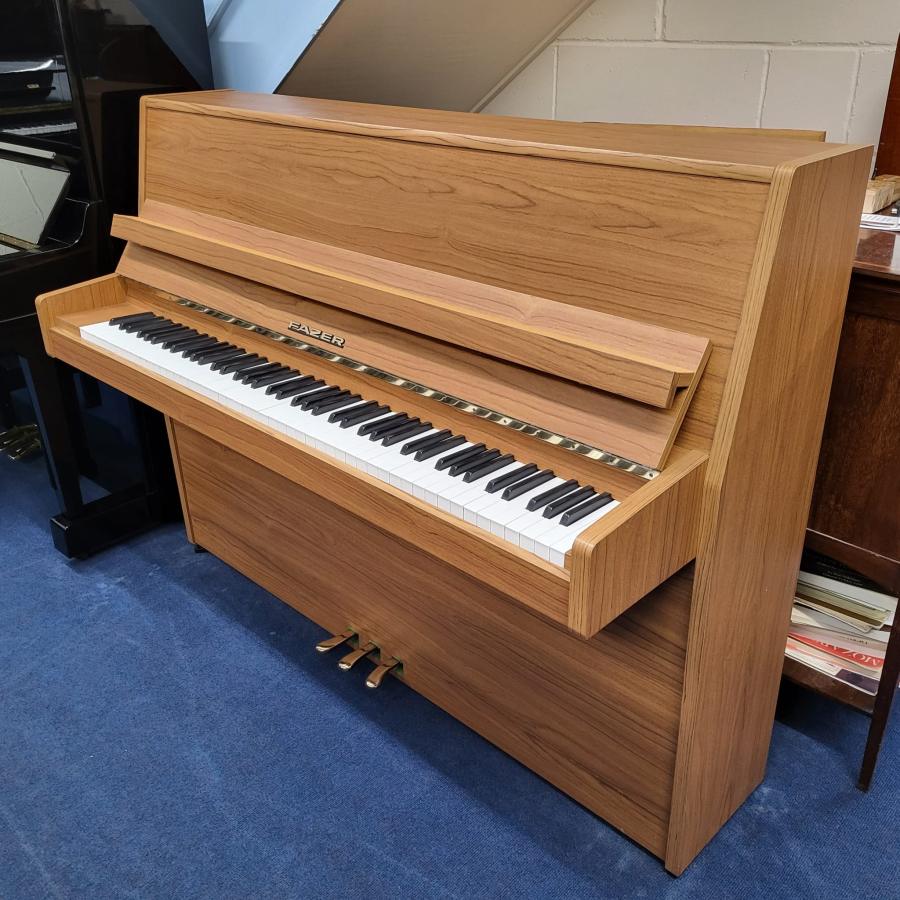Fazer upright Piano in walnut effect – Featured image – Roberts Pianos Oxford