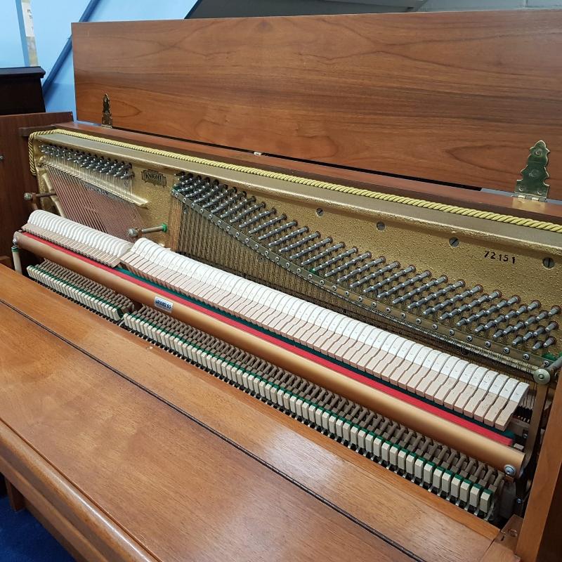 Knight K10 upright Piano in mahogany – Gallery image – Roberts Pianos Oxford